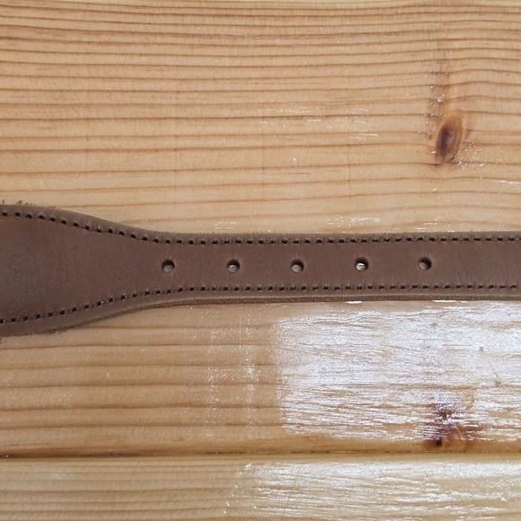 Preston Leather Belt Womens Size 34 Blue Empty Basket Gardening - Picture 5 of 10